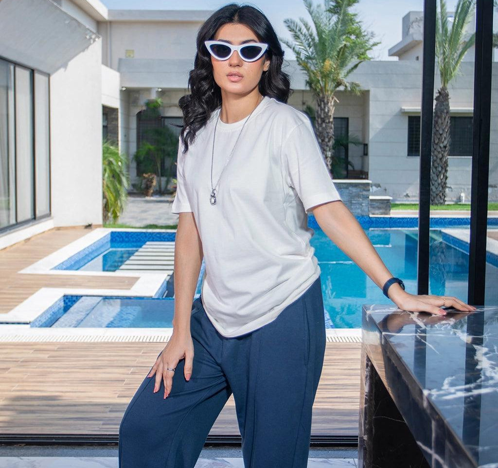 White Crew Neck T-Shirt – Women's Everyday Cotton