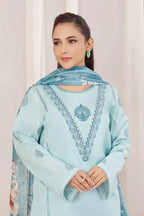 3 Pcs Women's Unstitched Embroidered Suit