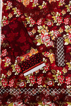 3 Pcs Women's Unstitched Printed Suit